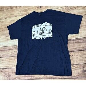 Bank Of America In Search Of Graphic T Shirt Size XL Dark Blue Rare